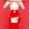 Bettie Page Lingerie Erotic Latex Hobble Skirt