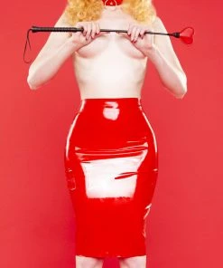 Bettie Page Lingerie Erotic Latex Hobble Skirt