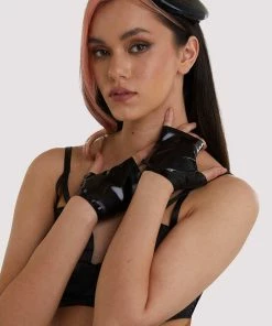 Bettie Page Lingerie Erotic Latex Mittens