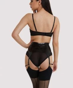 Bettie Page Lingerie Erotic Latex Suspender