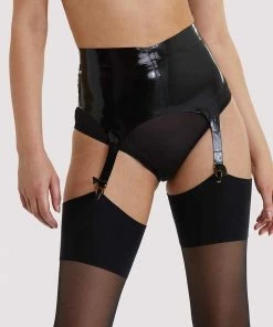 Bettie Page Lingerie Erotic Latex Suspender