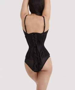 Bettie Page Lingerie Basques & Corsets Fishnet Mesh Underbust Corset