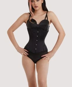 Bettie Page Lingerie Satin Underbust Corset Basques & Corsets 12 Bettie Page Lingerie Satin Underbust Corset Basques & Corsets