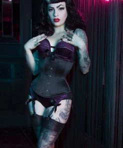Bettie Page Lingerie Satin Underbust Corset Basques & Corsets 11 Bettie Page Lingerie Satin Underbust Corset Basques & Corsets