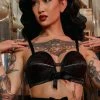 Bettie Page Lingerie Bettie Page Black Overwire Bra Retro Bras