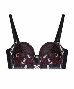Bettie Page Lingerie Blaze Smoking Printed Overwire Bra 16 Bettie Page Lingerie Blaze Smoking Printed Overwire Bra