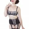 Bettie Page Lingerie Outlet Retro Eyelash Lace Bra