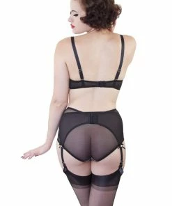 Bettie Page Lingerie Outlet Retro Eyelash Lace Bra