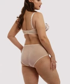 Bettie Page Lingerie Showgirl Pink Overwire Bra Balconette Bras