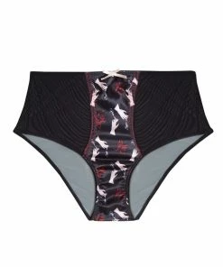 Bettie Page Lingerie Blaze Smoking Printed High Waist Brief Outlet 11 Bettie Page Lingerie Blaze Smoking Printed High Waist Brief Outlet