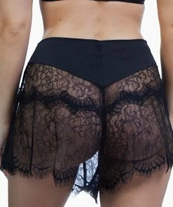 Bettie Page Lingerie Doris Black Heart French Knicker Retro Bras 14 Bettie Page Lingerie Doris Black Heart French Knicker Retro Bras