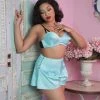 Bettie Page Lingerie Outlet Mint French Knicker