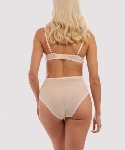 Bettie Page Lingerie Pink Mesh Classic Brief 9 Bettie Page Lingerie Pink Mesh Classic Brief