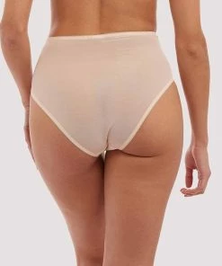 Bettie Page Lingerie Pink Mesh Classic Brief