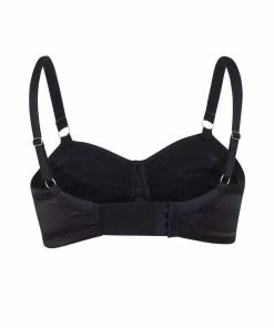Bettie Page Lingerie Bettie Page Black Spiral Stitch Bullet Bra A - F