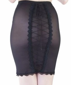 Bettie Page Lingerie Black Lingerie Skirt