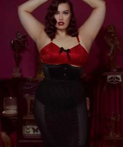 Bettie Page Lingerie Black Lingerie Skirt