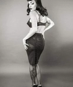 Bettie Page Lingerie Black Lingerie Skirt