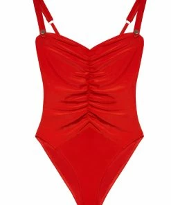 Bettie Page Lingerie Eco Honey Red Sweetheart Swimsuit 17 Bettie Page Lingerie Eco Honey Red Sweetheart Swimsuit