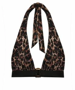 Bettie Page Lingerie Eco Jayne Leopard Bikini Top Swimwear