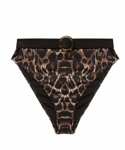 Bettie Page Lingerie Eco Leopard Jayne Bikini Brief
