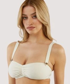 Bettie Page Lingerie Eco Honey White Sweetheart Bikini Top 13 Bettie Page Lingerie Eco Honey White Sweetheart Bikini Top