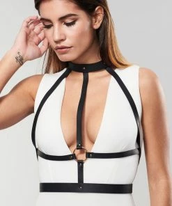 Bijoux Indiscrets Intimate Play Maze Black Chest Harness 7 Bijoux Indiscrets Intimate Play Maze Black Chest Harness