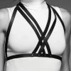 Bijoux Indiscrets Intimate Play Maze Black Halter Harness Bra