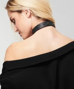 Bijoux Indiscrets Maze Black Tassel Choker Playful Muse: Miss Deadly Red