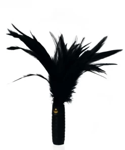 Coco De Mer Black Leather Feather Tickler