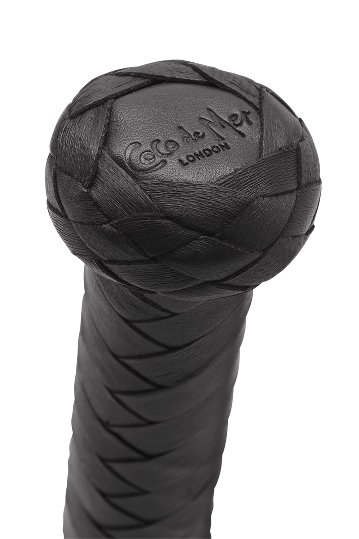 Coco De Mer Black Leather Flogger 4 Coco De Mer Black Leather Flogger