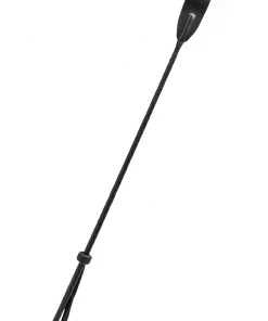 Coco De Mer Black Leather Riding Crop