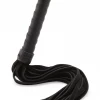 Coco De Mer Intimate Play Black Leather Small Flogger