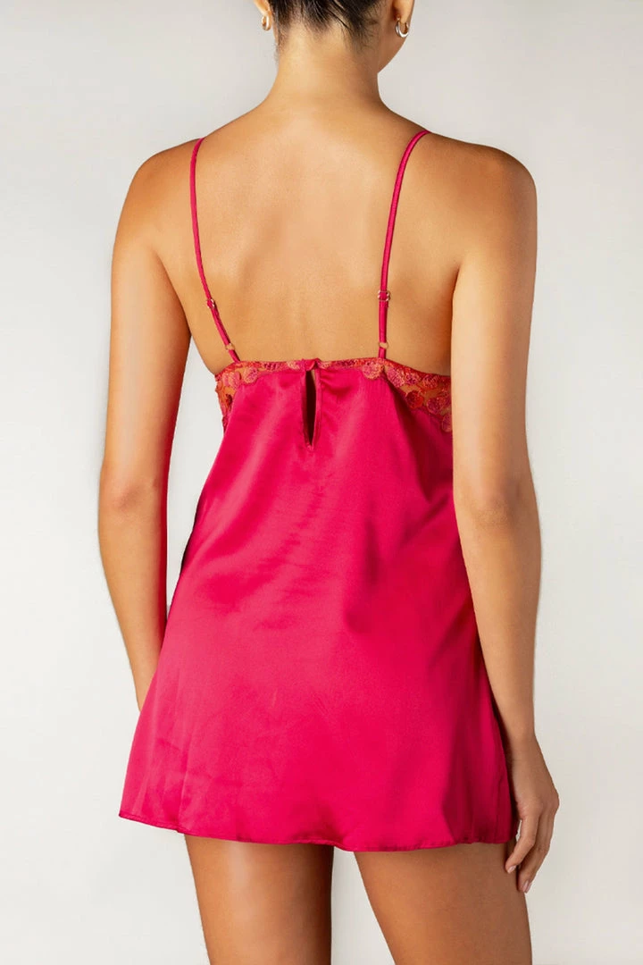 Coco De Mer Nightwear Naomi Cherry Slip 5 Coco De Mer Nightwear Naomi Cherry Slip
