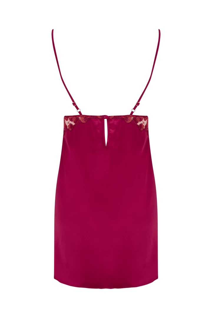 Coco De Mer Nightwear Naomi Cherry Slip 8 Coco De Mer Nightwear Naomi Cherry Slip