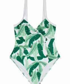 Collectif X PP Swimwear Banana Leaf Knot Swimsuit