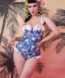 Collectif X PP Toucan Frilled Balcony Swimsuit