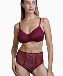 Deja Day Emma Merlot Wine Ultimate Comfort Wireless Bra Outlet
