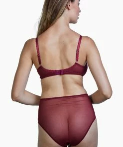 Deja Day Emma Merlot Wine Ultimate Comfort Wireless Bra Outlet