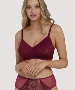 Deja Day Emma Merlot Wine Ultimate Comfort Wireless Bra Outlet