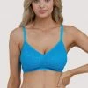 Deja Day Emma Sky Blue Lace Wireless Bra Outlet 2 Deja Day Emma Sky Blue Lace Wireless Bra Outlet