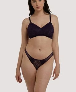 Deja Day Emma Vine Purple Ultimate Comfort Wireless Bra