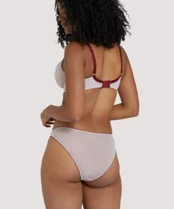 Deja Day Grace Dusty Pink And Wine Plunge Net Bra Outlet 7 Deja Day Grace Dusty Pink And Wine Plunge Net Bra Outlet