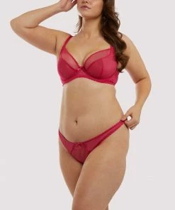 Deja Day Outlet Grace Hot Pink Mesh Bra