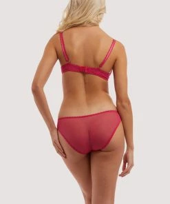 Deja Day Outlet Grace Hot Pink Mesh Bra