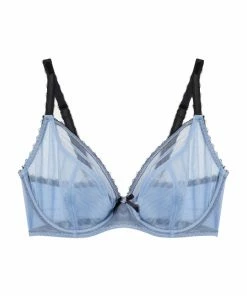 Deja Day Outlet Grace Lavender Mesh Plunge Bra