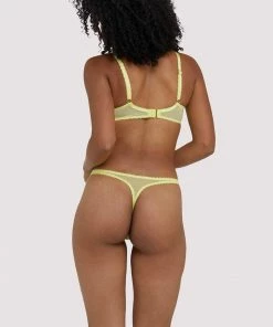 Deja Day Outlet Grace Lemon Yellow Plunge Bra