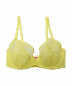 Deja Day Outlet Grace Lemon Yellow Plunge Bra