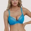 Deja Day Grace Sky Blue Plunge Bra