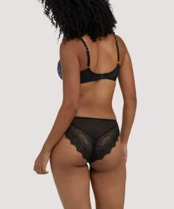 Deja Day Rosalyn Lilac Snake Lace Balcony Bra